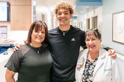 Barbara and Julian Milian with Johanna Pumphrey