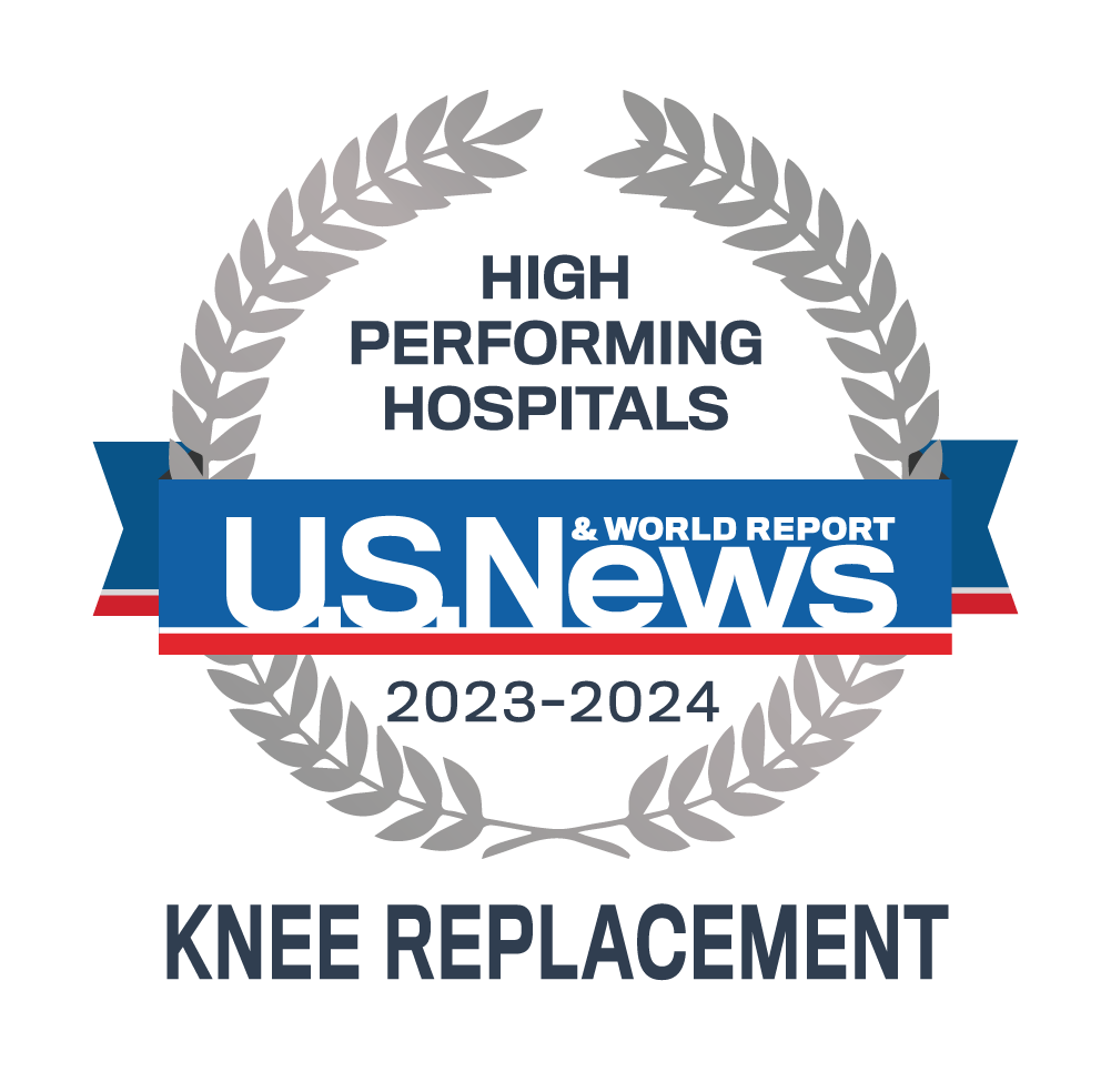 Emblema de reemplazo de rodilla de US News and World Report