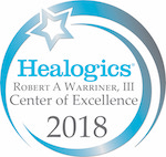 Healogics Robert A. Warriner, III Center of Excellence 2018 badge