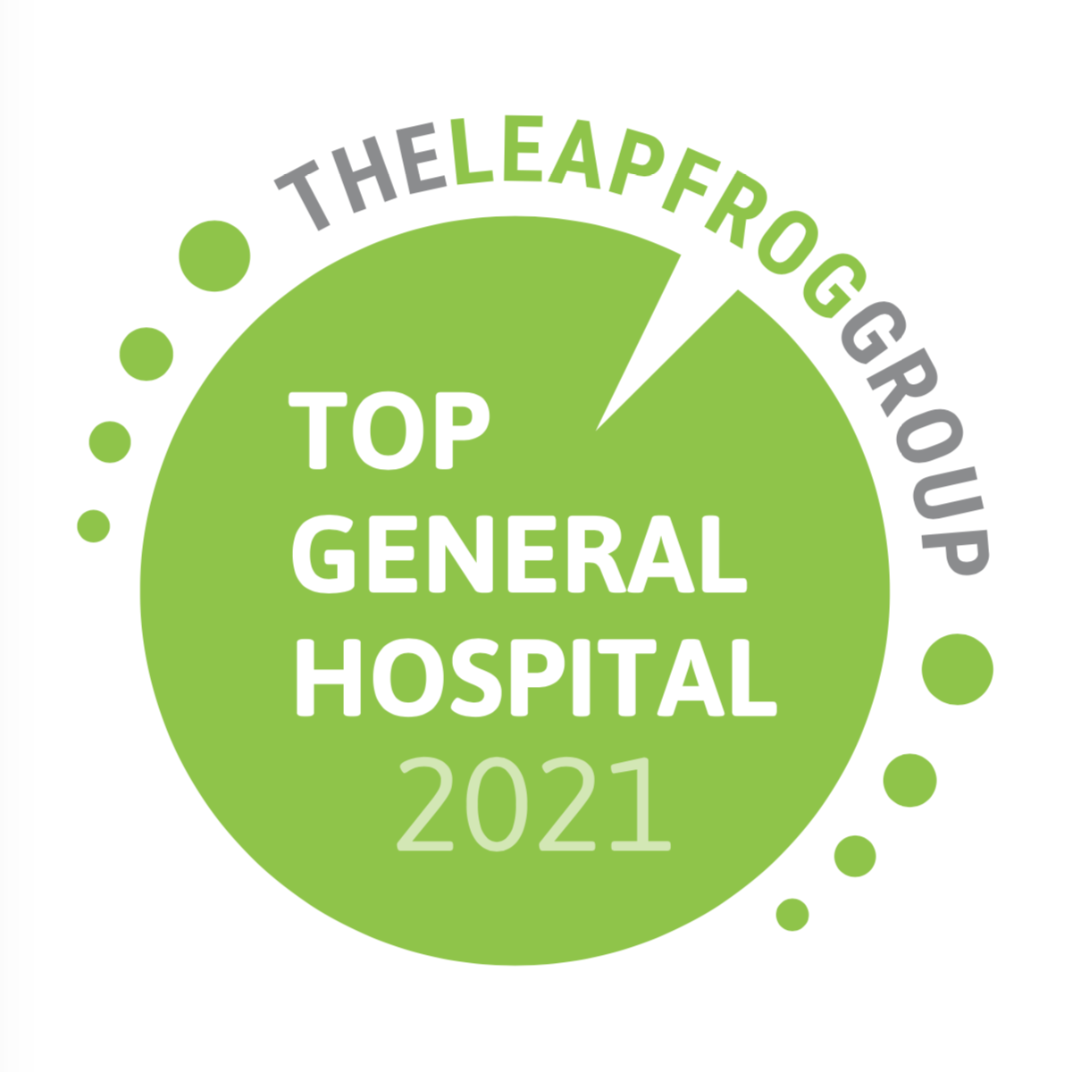 Logotipo superior del hospital general Leapfrog