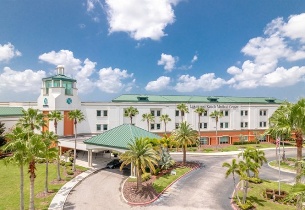 Vista aérea del centro médico Lakewood Ranch