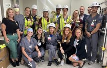 Members of the cath lab team